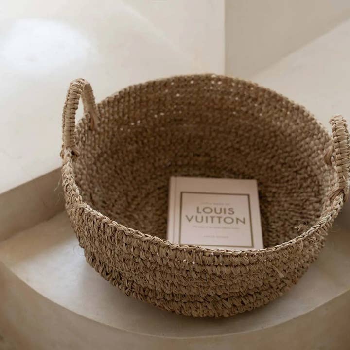 Bazar Bizar Living - Wholesale Basket - The Raffia Basket Trays - Natural - L2