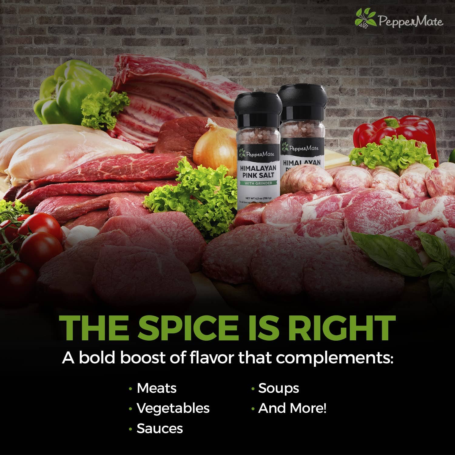 Peppermate - Wholesale Salt Mill - Disposable Himalayan Pink Salt Grinder-4.2 OZ4