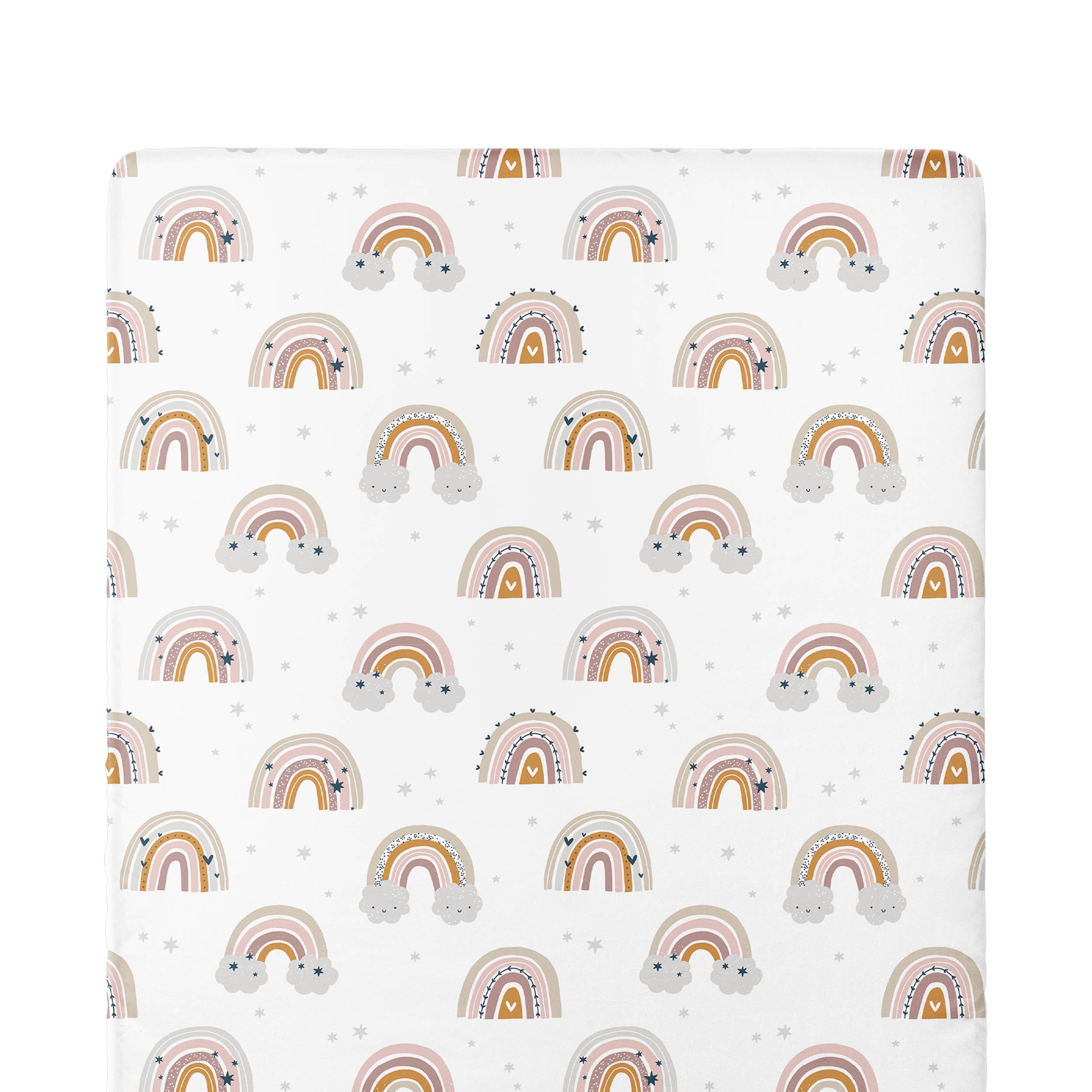 JLIKA - Wholesale Cot/Crib Sheets - Crib Sheets 100% Cotton Rainbows4