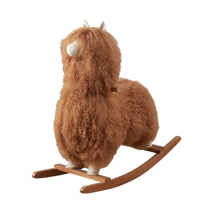 Mongoolse hobbelende lama van lamsbont voor wholesale door Saro Lifestyle