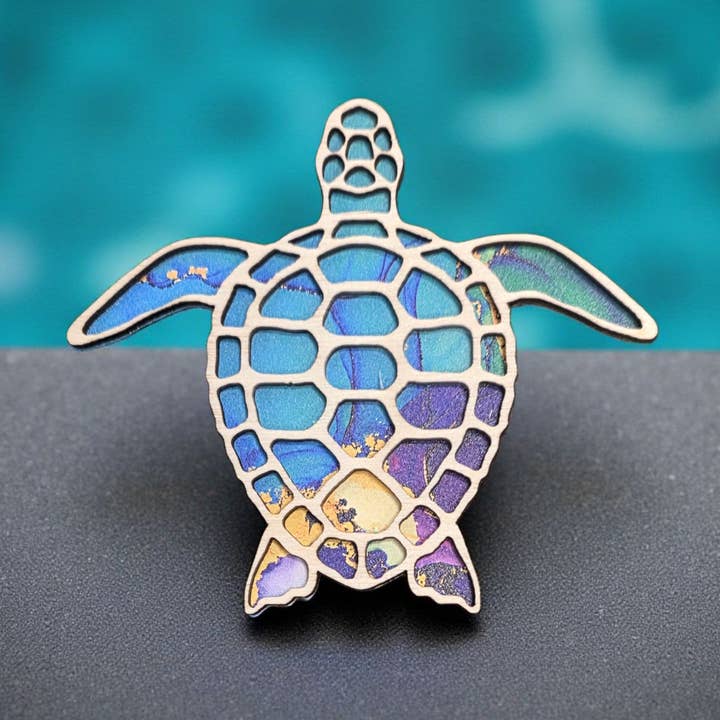 Gulf Coast Custom - Wholesale Magnet - Sea Turtle Magnet 3.5" - Made in USA - Coastal Fridge Decor