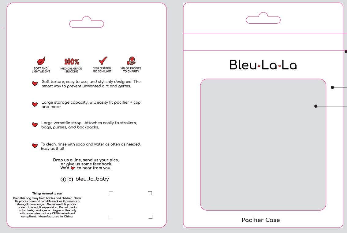 Bleu La La - Wholesale Pacifier - Baby - Soft Silicone Pacifier Case6