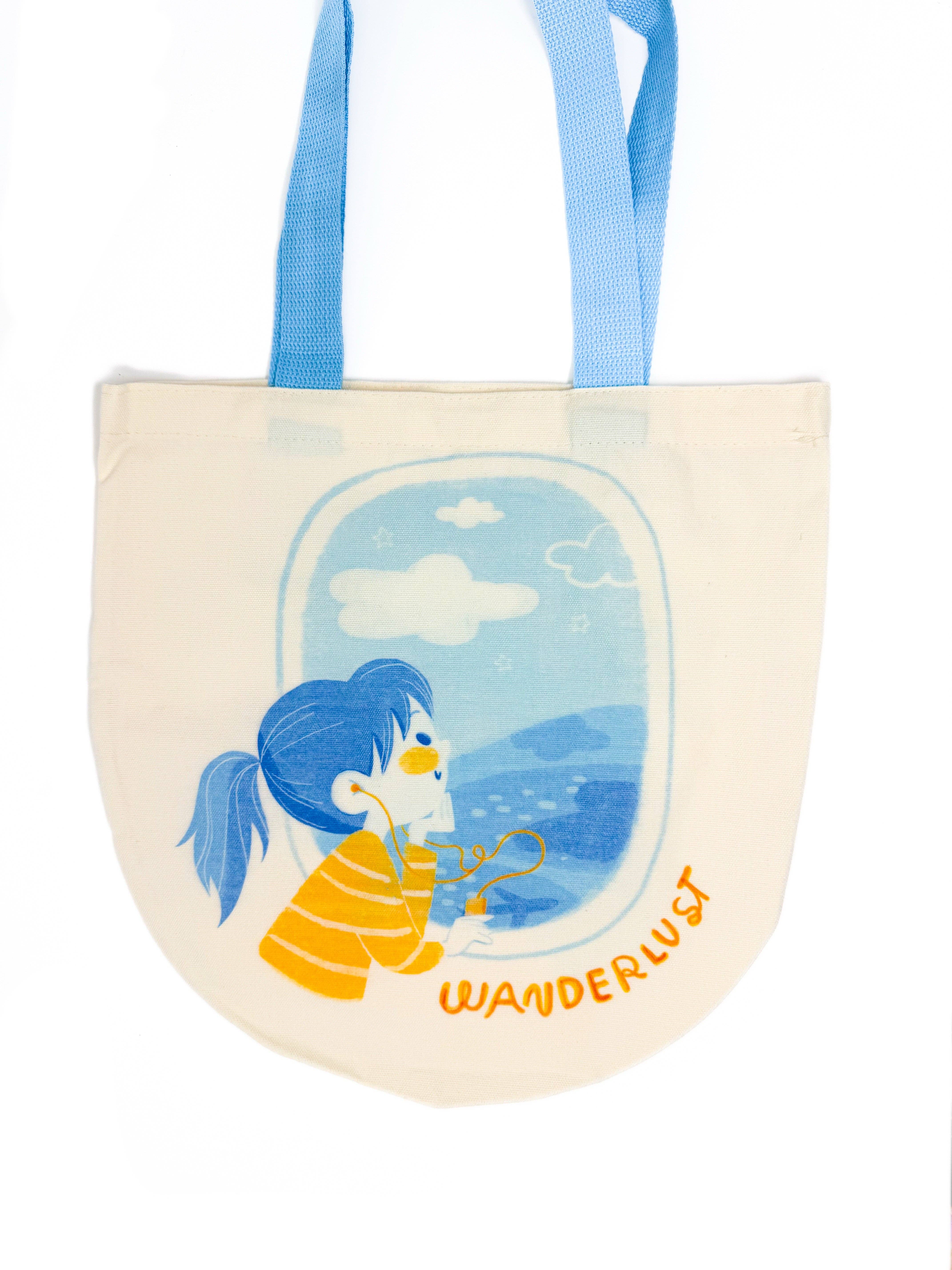 Le Petit Elefant - Wholesale Tote Bag - Women's - Wanderlust Cotton Tote Shopping Bag3