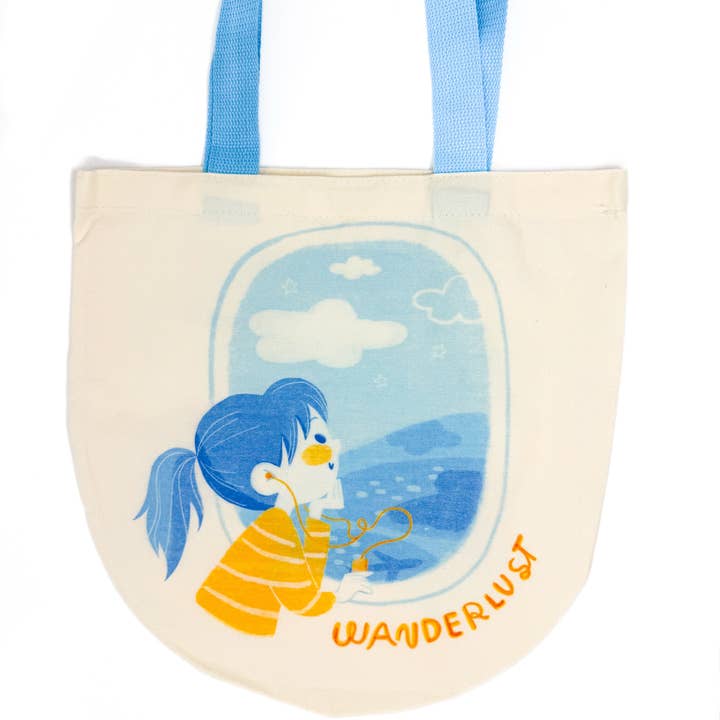 Le Petit Elefant - Wholesale Tote Bag - Women's - Wanderlust Cotton Tote Shopping Bag3