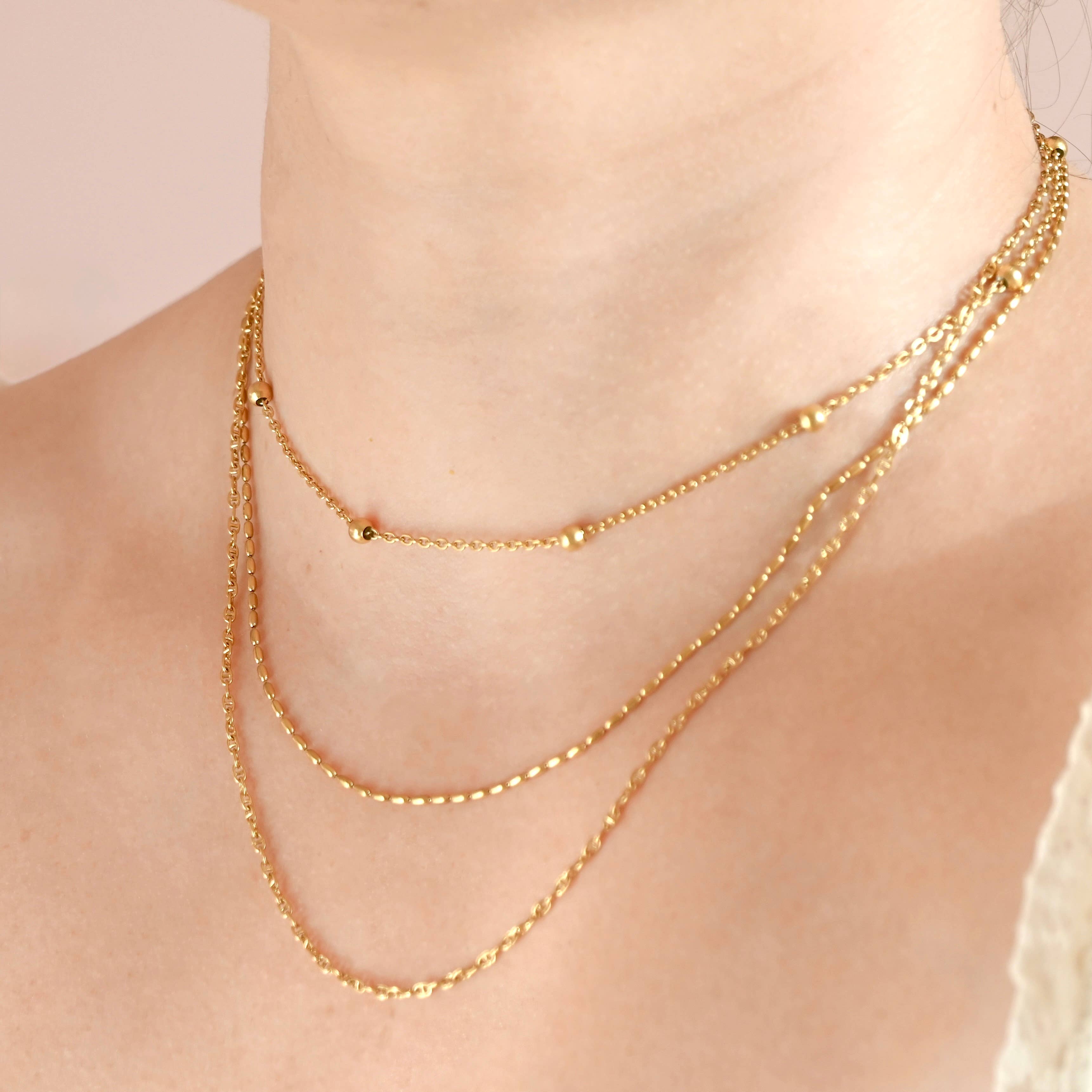 Blueyejewelry - Wholesale Link & Chain Necklace - Specialty Chain Necklaces - Waterproof Gold Chains9
