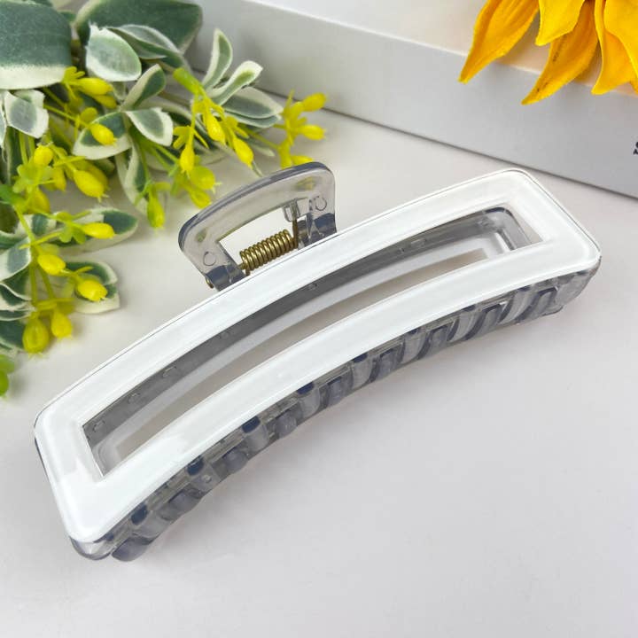 mildstyles - Wholesale Hair Clip - Women's - 4.4" Rectangular Colorful Hair Claw Clip12