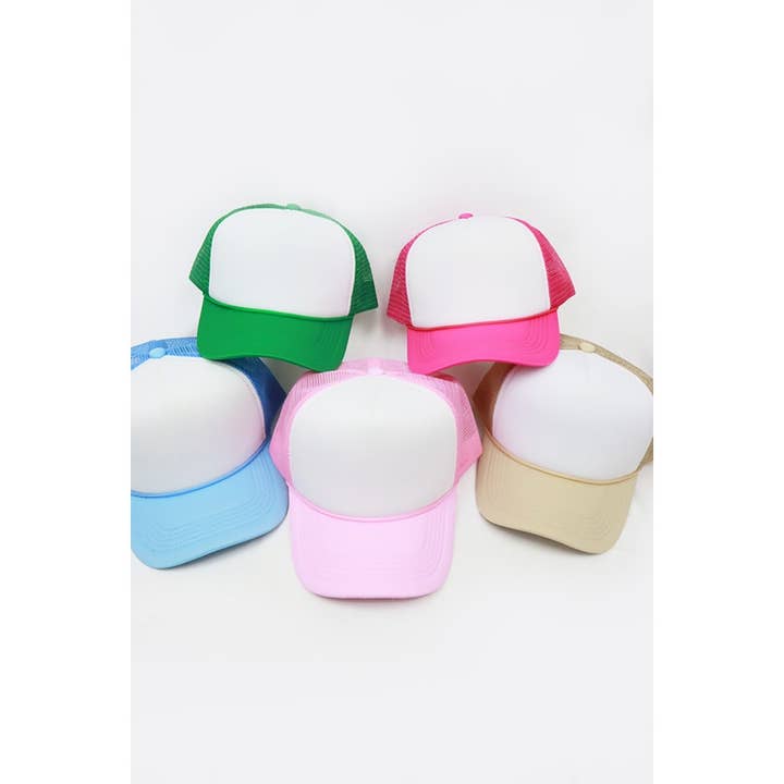 Love and Repeat - Wholesale Trucker Hat - Unisex - Classic Foam Solid Two Tone Trucker Hat