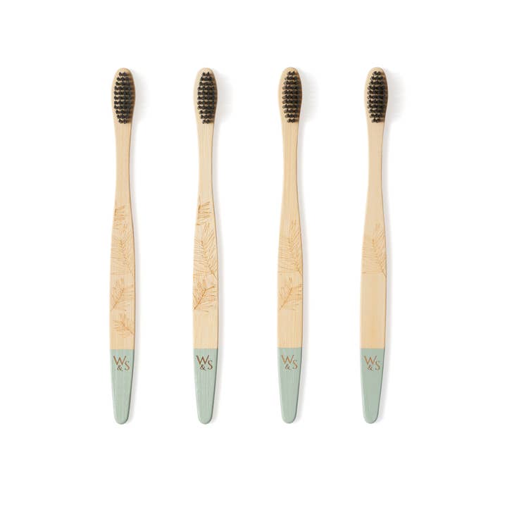 Adult Bamboo Toothbrush (FSC 100%)- 4 Pack - Medium Bristles and other Purchase wholesale custom toothbrushes. Free returns & net 60 terms on Faire trending on Faire.
