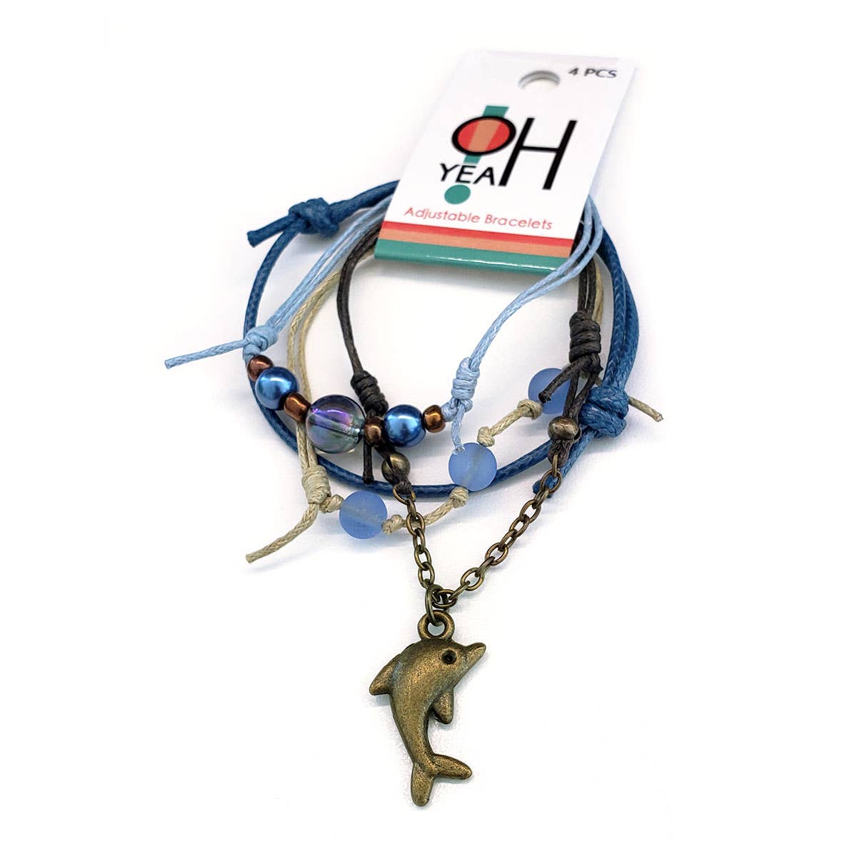 O Yeah Gifts - Wholesale Charm/Dangle Bracelet - Kids' Dolphin Charm Bracelet Pack | Summer Beach Jewelry2