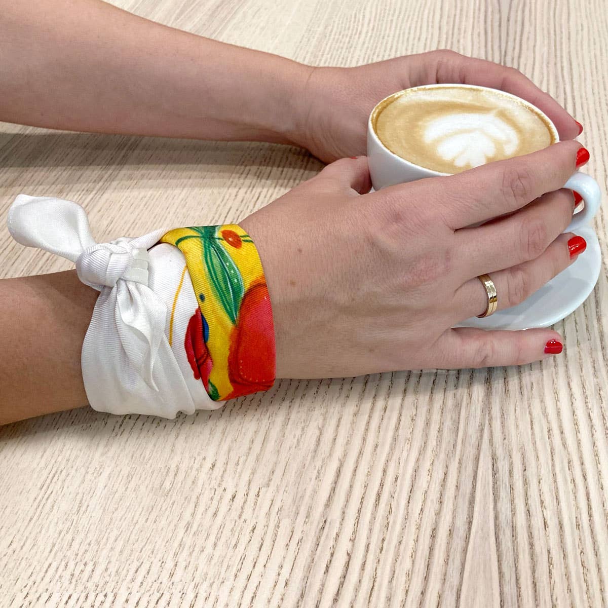 Bonito Mundo - Wholesale Handkerchief - Women's - Firy - Natural silk scarf2