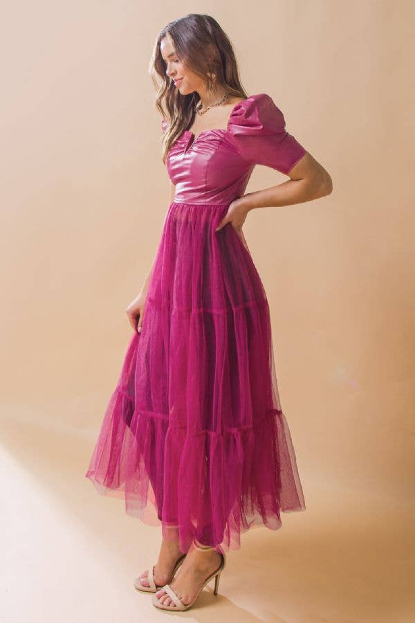 PINK A faux leather maxi top -IT11738 for wholesale on Faire2