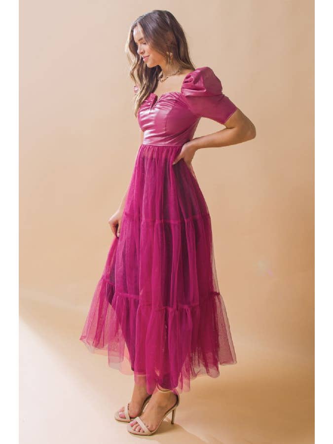 PINK A faux leather maxi top -IT11738 for wholesale on Faire2