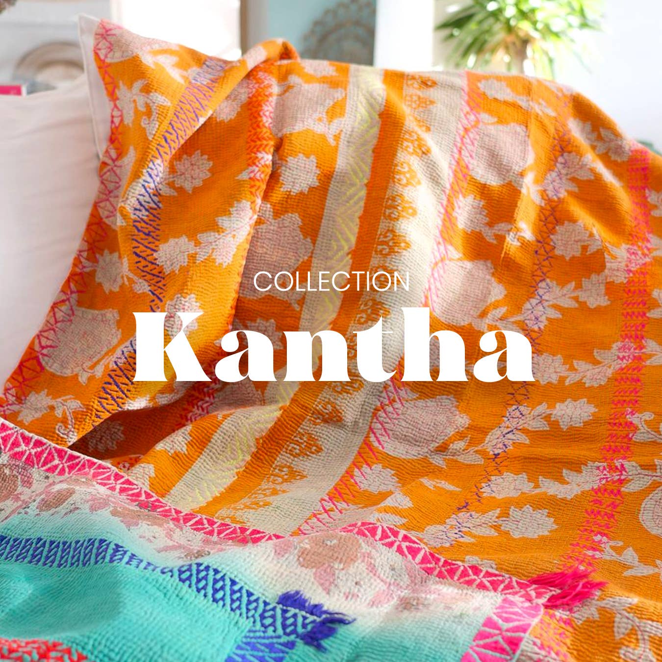 Storie - Vendita all'ingrosso Plaid - Plaid Kantha vintage in cotone, selezione casuale2