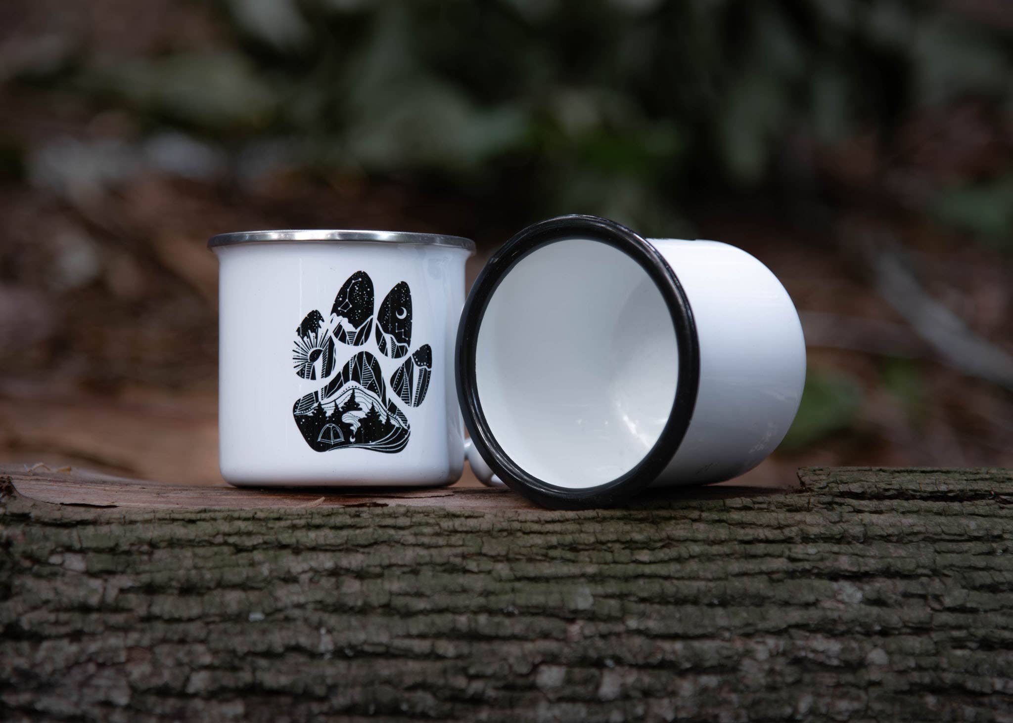 Mountain Mornings - Wholesale Coffee Mug - Dog Paw, Camping Mug1