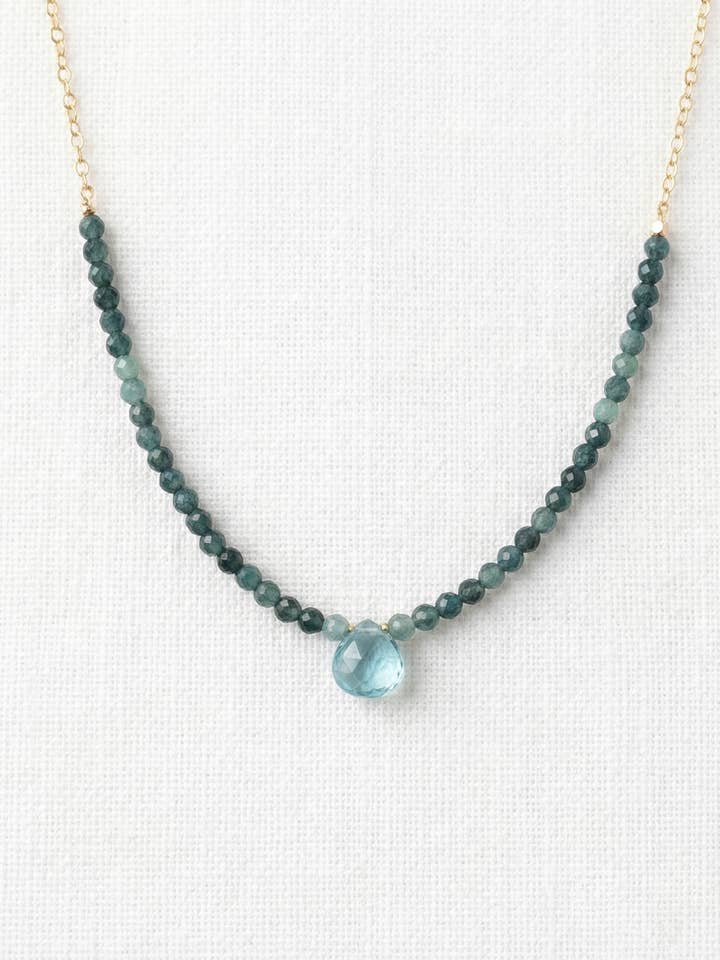 Handcrafter semi-precious stone necklace - N276 for wholesale by Treisi