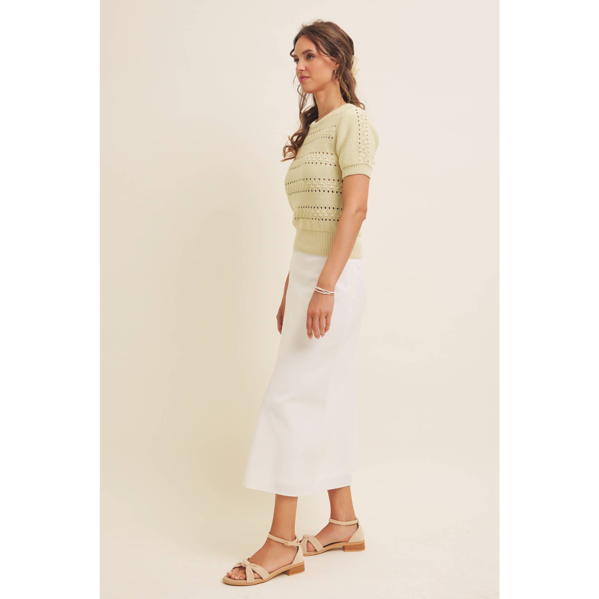 in february - Wholesale Skirt - Women's - VISCOSE LINEN BLEND BIAS CUT MAXI SKIRT WITH LINING35