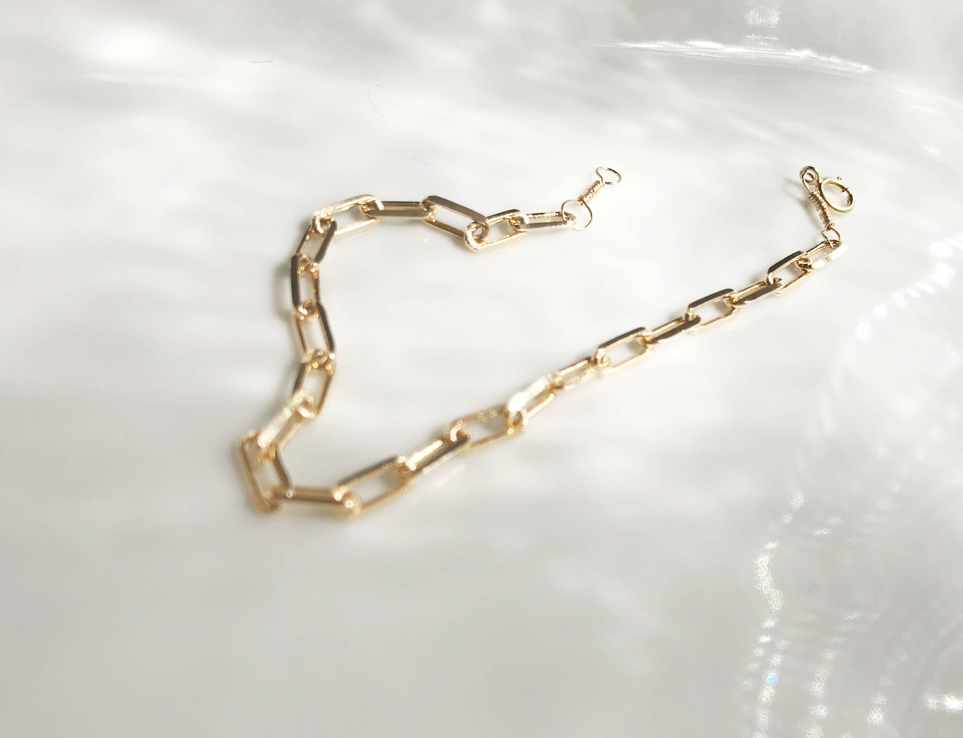 Olivia Lo Jewelry - Wholesale Link & Chain Bracelet - Paper Clip Bracelet0