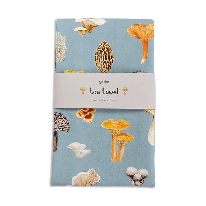 Mushroom Tea Towel - Organic Cotton Kitchen Towel for wholesale by Yardia