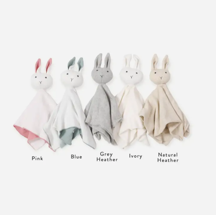 Natural Bunny Mommy & Me Baby Knit Blanket & Lovey Gift SET for wholesale on Faire8