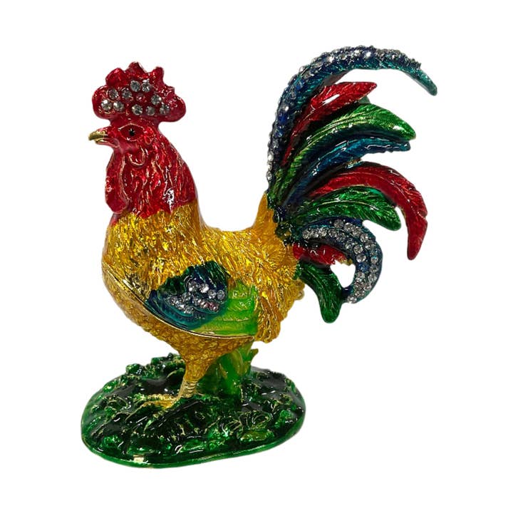 Rooster Trinket Box #89-255014 for wholesale by Astoria Gift Corporation