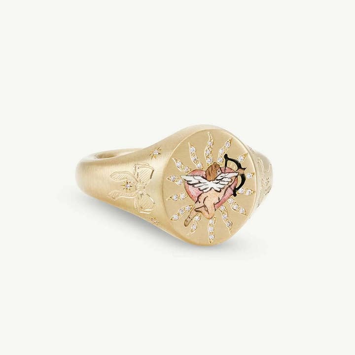 ACCITY - Wholesale Cocktail/Statement Ring - Stainless Steel Fashion Painted Rhinestone Ring_CWMM57066