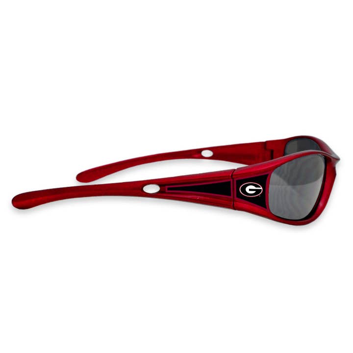 Lunettes de soleil sport rouges à monture des Georgia Bulldogs pour la vente par From The Heart