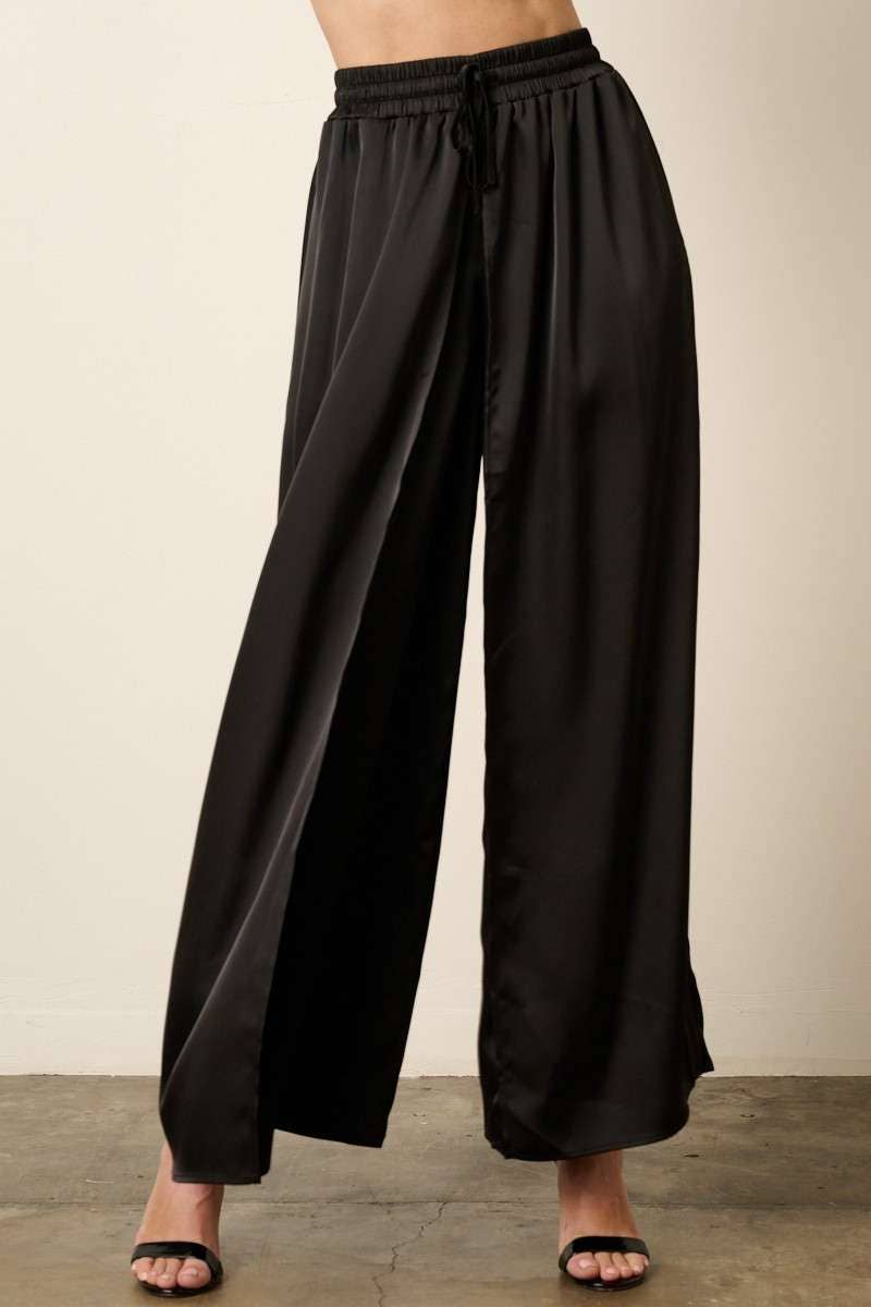 mittoshop - Vente Pantalon – femme - PANTALON À JAMBES LARGES EN SATIN FLYAWAY0