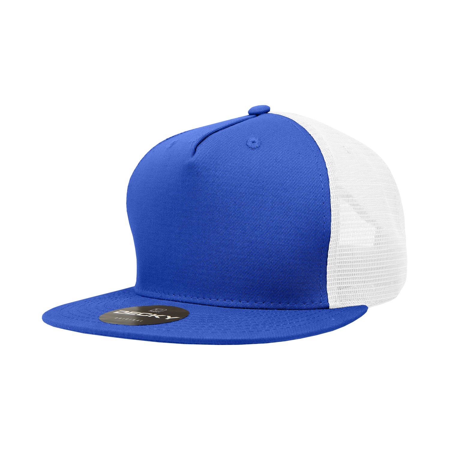 The Park Wholesale - Wholesale Truckerpet - Uniseks - Decky 1040 - Blanco Trucker Snapback-hoeden met 5 panelen - 104025