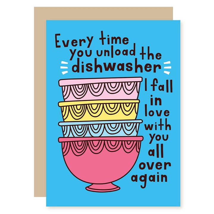 Dishwasher Anniversary Card for wholesale by A Smyth Co