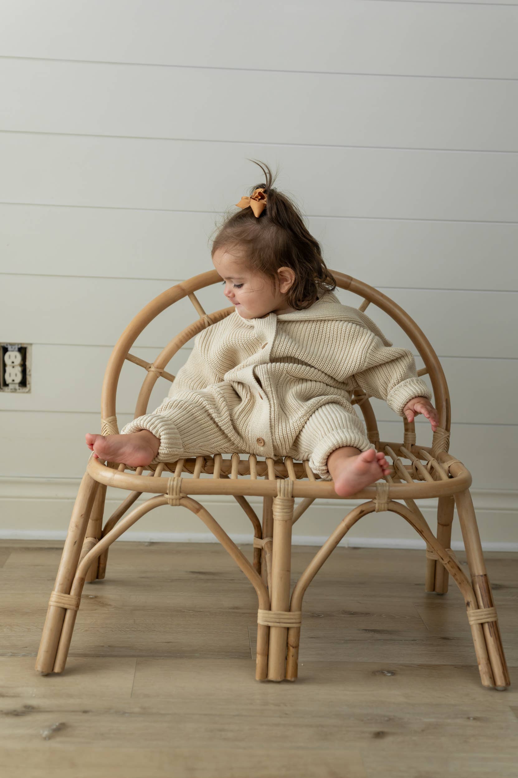 Yooushi - Wholesale Jumpsuit - Baby - Sand Shell Hooded Knit Playsuit10