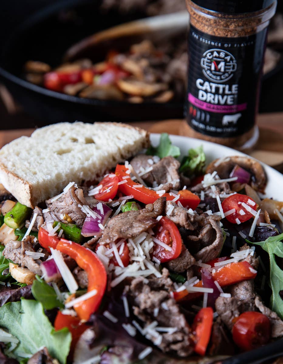 Casa M Spice Co LLC - Vente Mélanges d'épices séchées - Assaisonnement pour bœuf Cattle Drive® - Shaker en plastique3