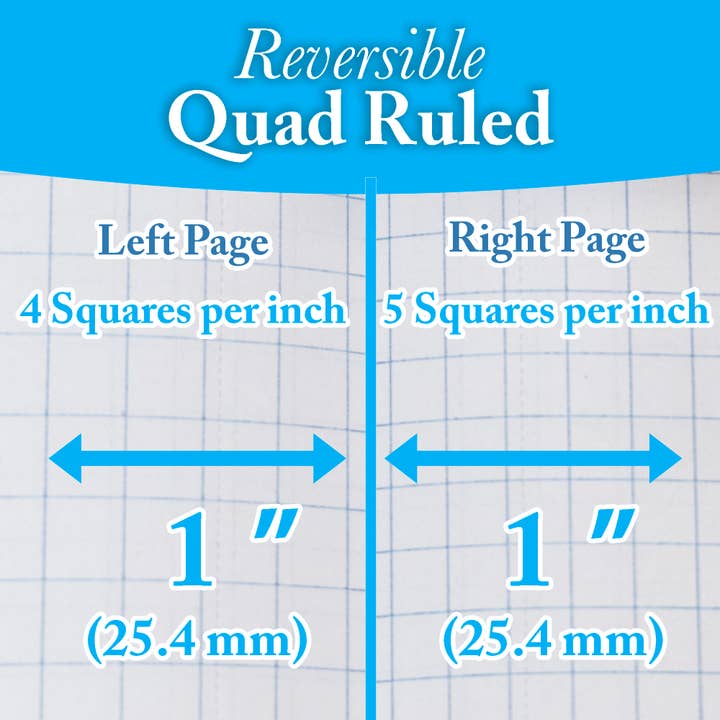 BAZIC Products - Wholesale Notebook - Notebook Reversible, Quad Ruled 8.5" X 11" 80 Ct.1