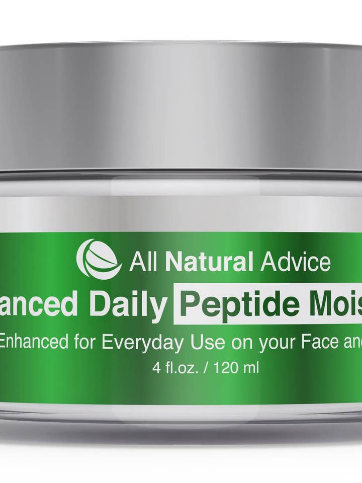 Hydratant peptidique quotidien à l'acide hyaluronique pour la vente par All Natural Advice Organic Skincare