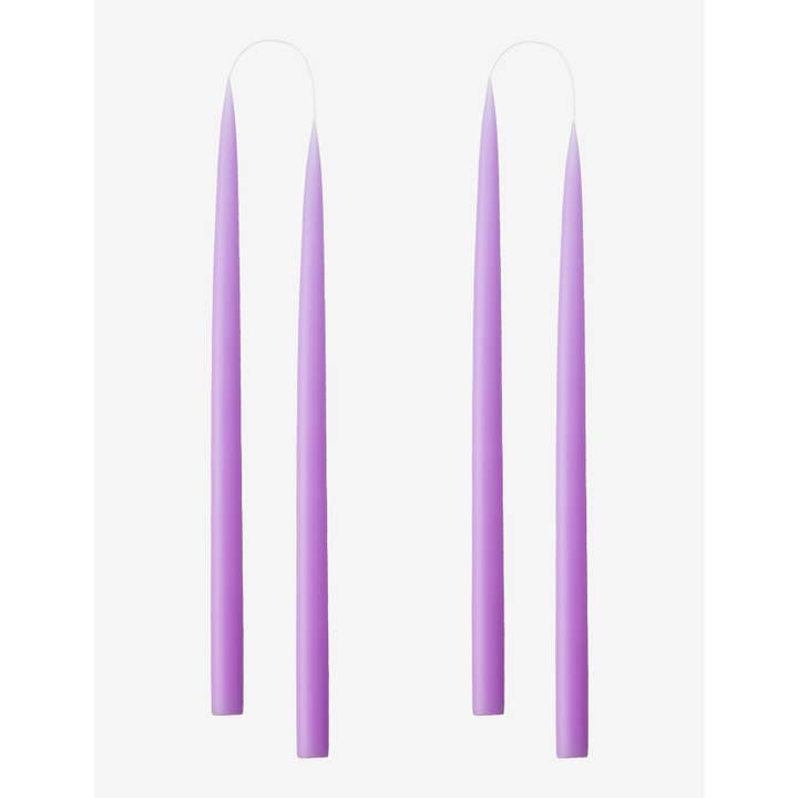 Twilight Collection - Wholesale Tapered Candle/Candlestick - Pastel Purple Danish Taper Candle | 12 Pack