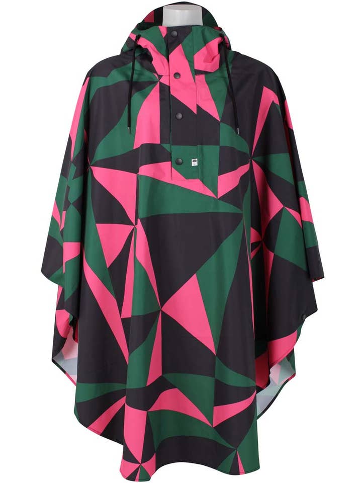 Danefae København – Engroshandel Regnjakke - Dame – Danebodil Rainponcho Black TRIANGULATE