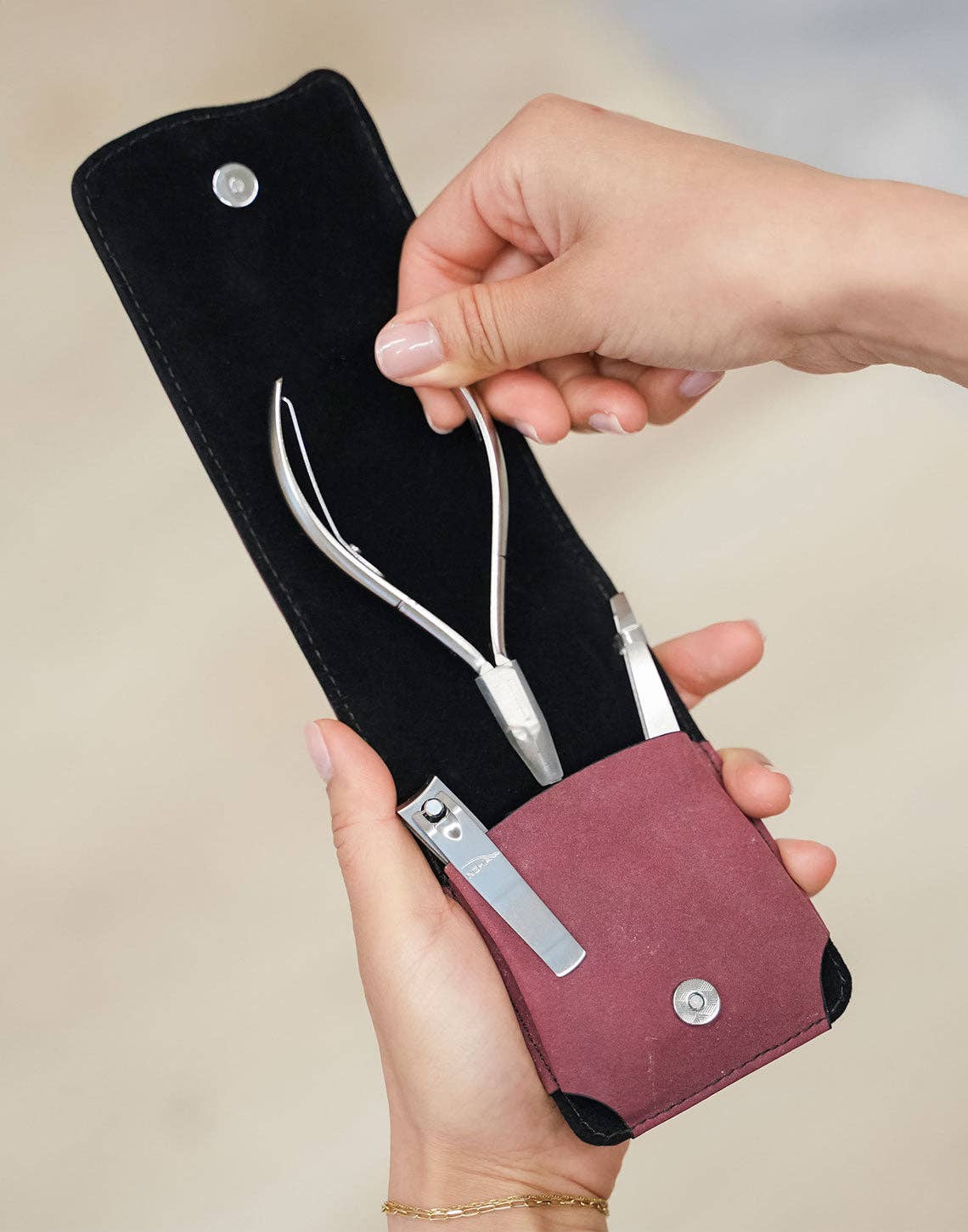 NGHIA - Vendita all'ingrosso Set per manicure - Kit per unghie compattate da donna - ROSSO3