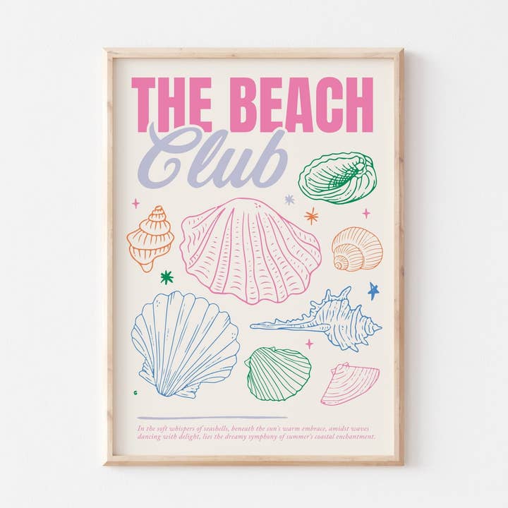 The Beach Club Art Print for wholesale by POSTERAMI