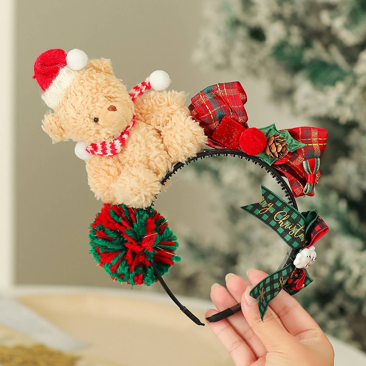 ACCITY - Wholesale Fashion Headband - Women's - Christmas Party Hat Feather Headband Decor_CWMM105850