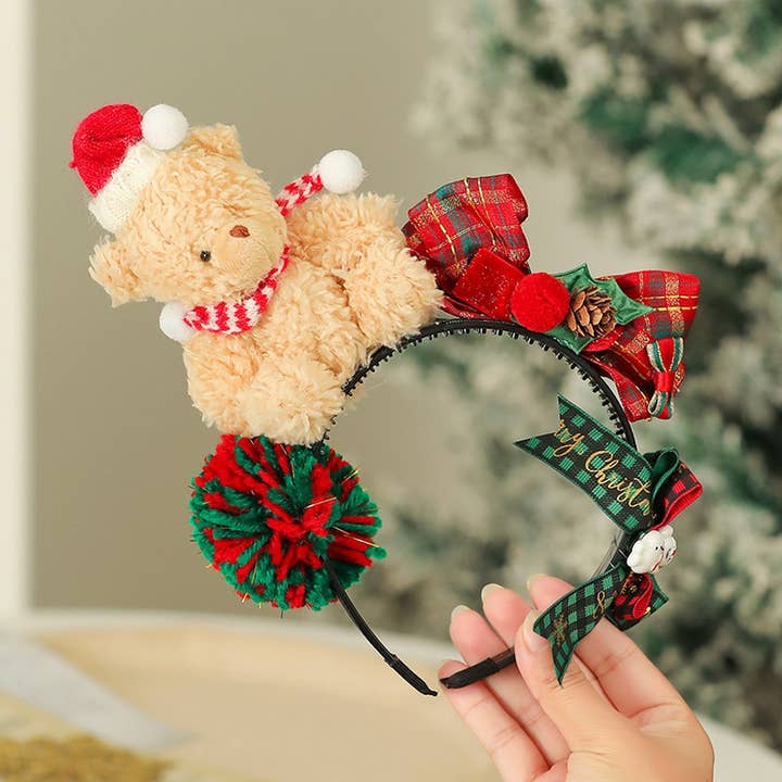 ACCITY - Wholesale Fashion Headband - Women's - Christmas Party Hat Feather Headband Decor_CWMM10585