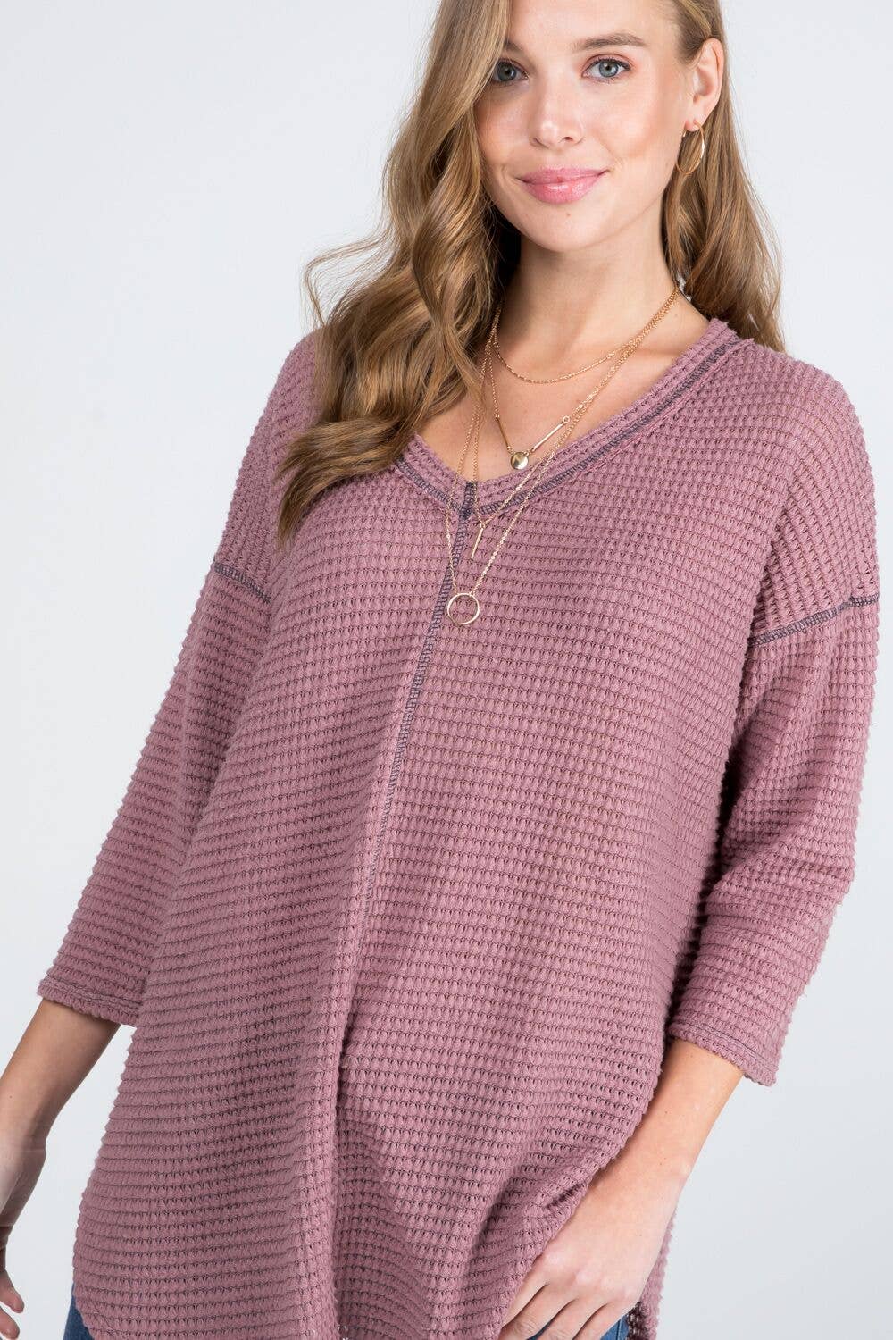 Bloomero - Vente Tunique – femme - TUNIQUE DE STYLE DÉCONTRACTÉ PIED DE POULE13