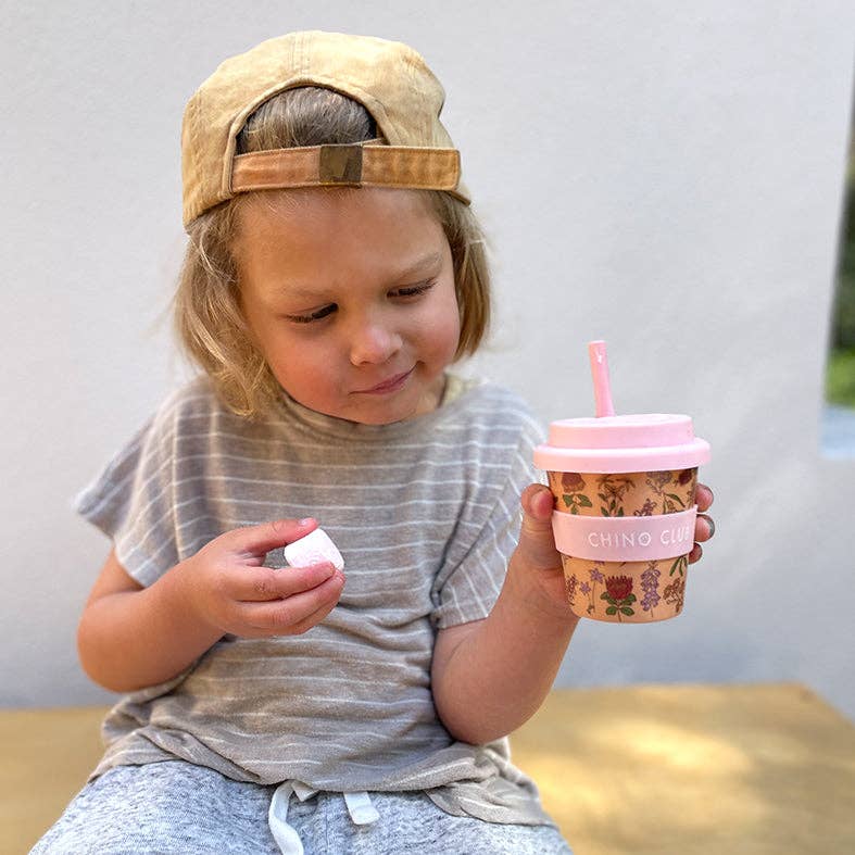 Chino Club - Wholesale Drinking Glass/Cup - Kids & Baby - Australian Wildflowers Babychino Cup 4oz6