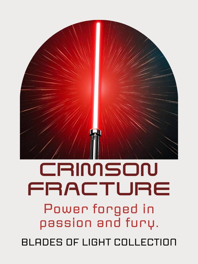 Crimson Fracture - Blades of Light Collection for wholesale by The Vintage Flame Candles