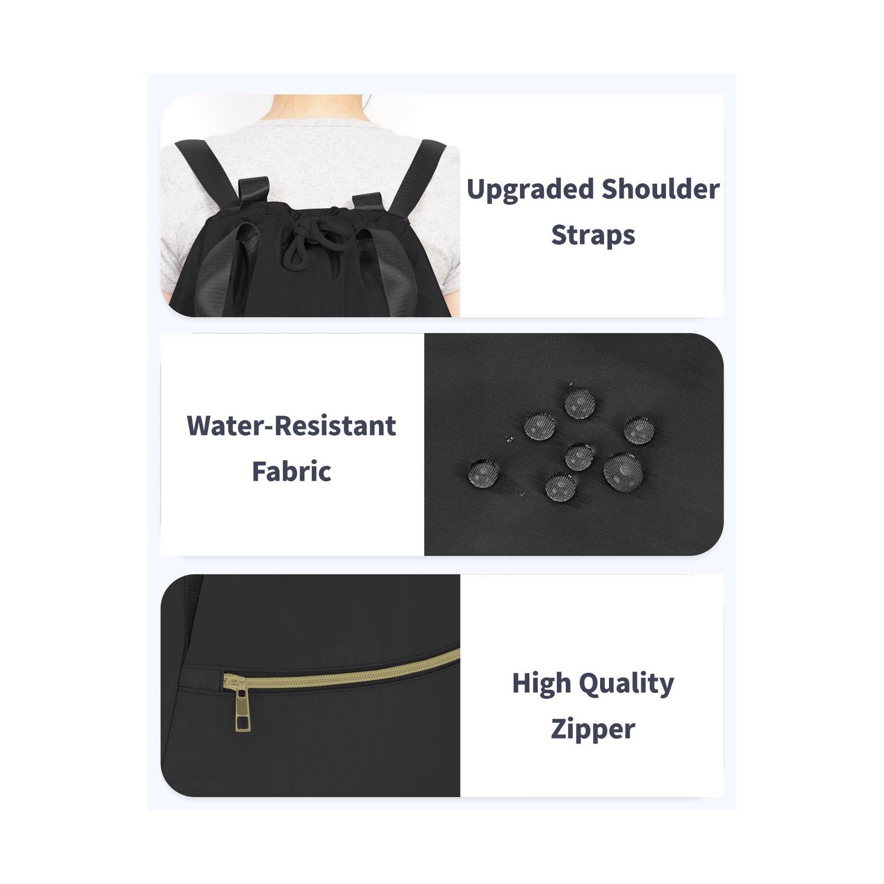 wandf - Wholesale Drawstring Bag - Unisex - Ceneda Drawstring Backpack  Water Resistant Sports Gym Sack13