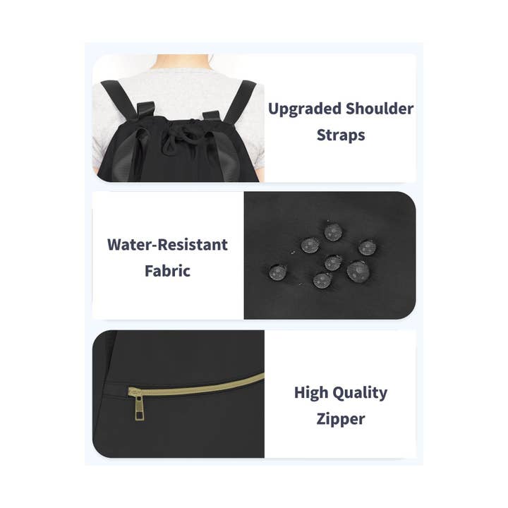 wandf - Wholesale Drawstring Bag - Unisex - Ceneda Drawstring Backpack Water Resistant Sports Gym Sack13