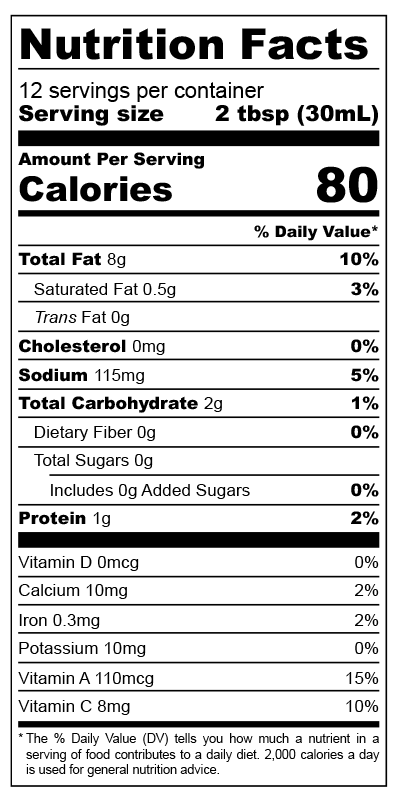 Big Mama’s Backyard Garden - Wholesale Salad Dressing - Big Mama's Citrus Calamondin Vinaigrette2