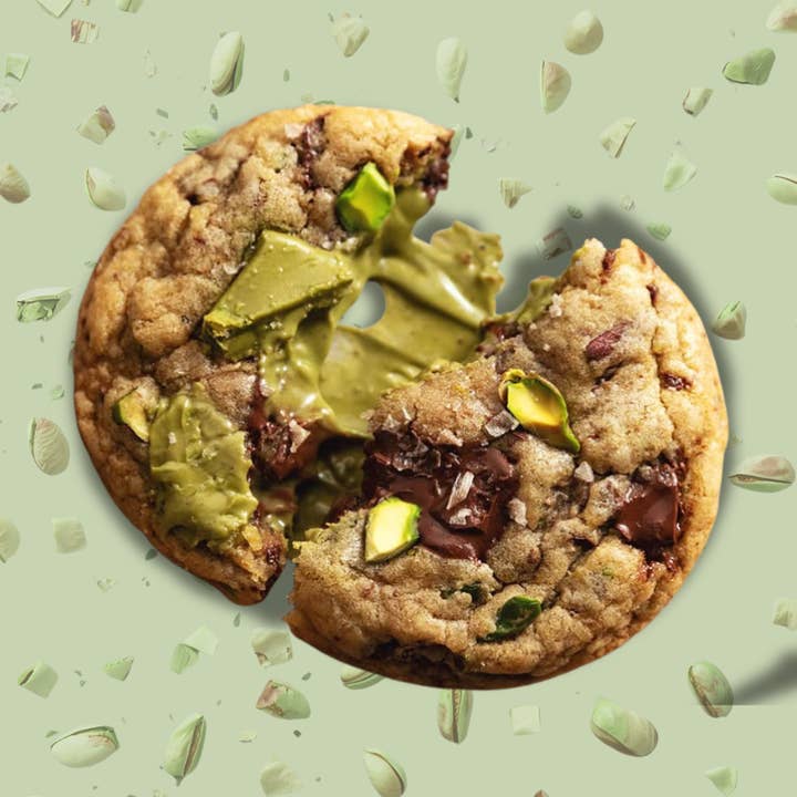 Pistachio Chocolate Chip Cookies – 4 Pack for wholesale by Oh! Crema