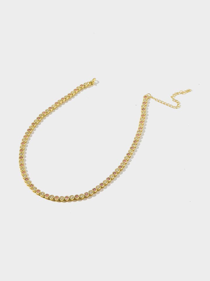 Lucille Tennis Necklace for wholesale by Allie + Bess