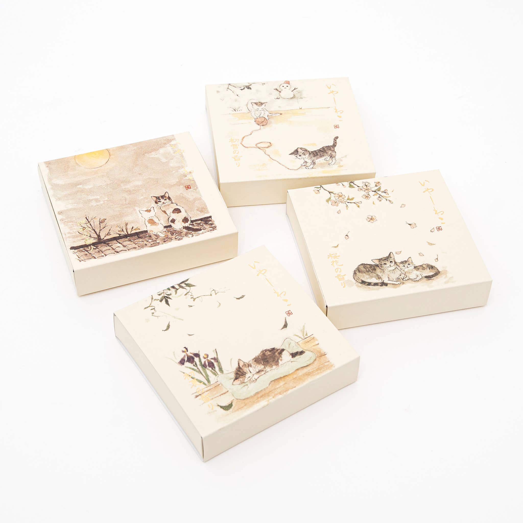 U PLUS INC - Vendita all'ingrosso Incensi - Set di Coni d’Incenso Kousaido Iyashi Neko con Piattino in Ceramica8