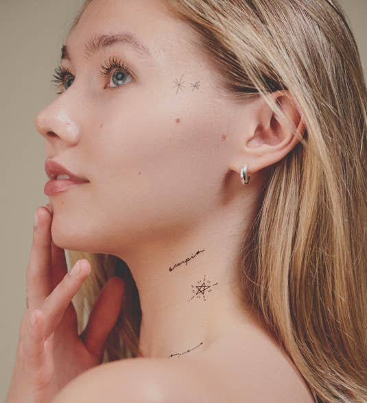 INKED by Dani – Tatuagem temporária por atacado – Coleção Zodiac: Pacote de tatuagem temporária de signos de água5