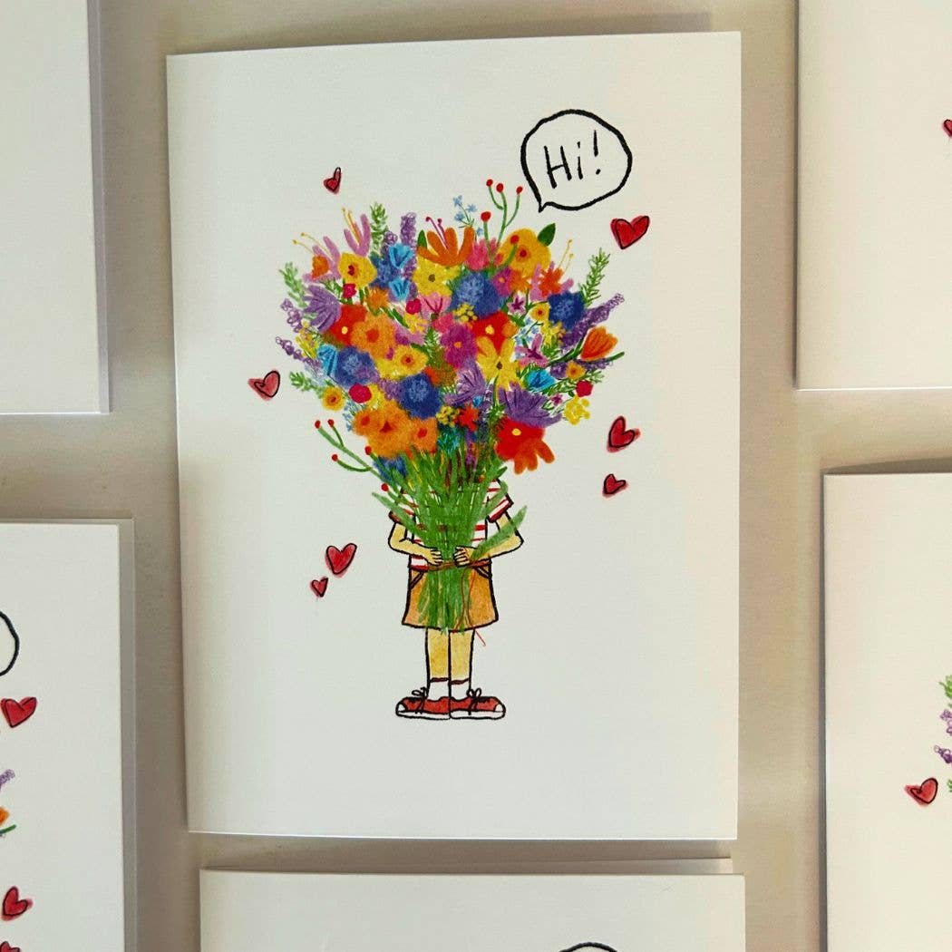 ELTON B MAKES ART - Wholesale Everyday Greeting Card - Hi - Human Greeting Card0